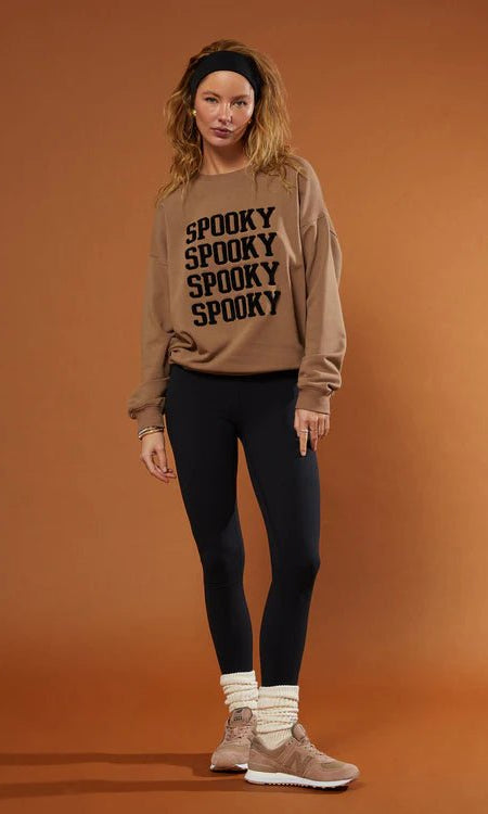 Shop Beach Riot Beach Riot Devyn Spooky Dusk Oversized Sweatshirt Sweater for women – premium loungewear and festival fashion at Spoiled Brat