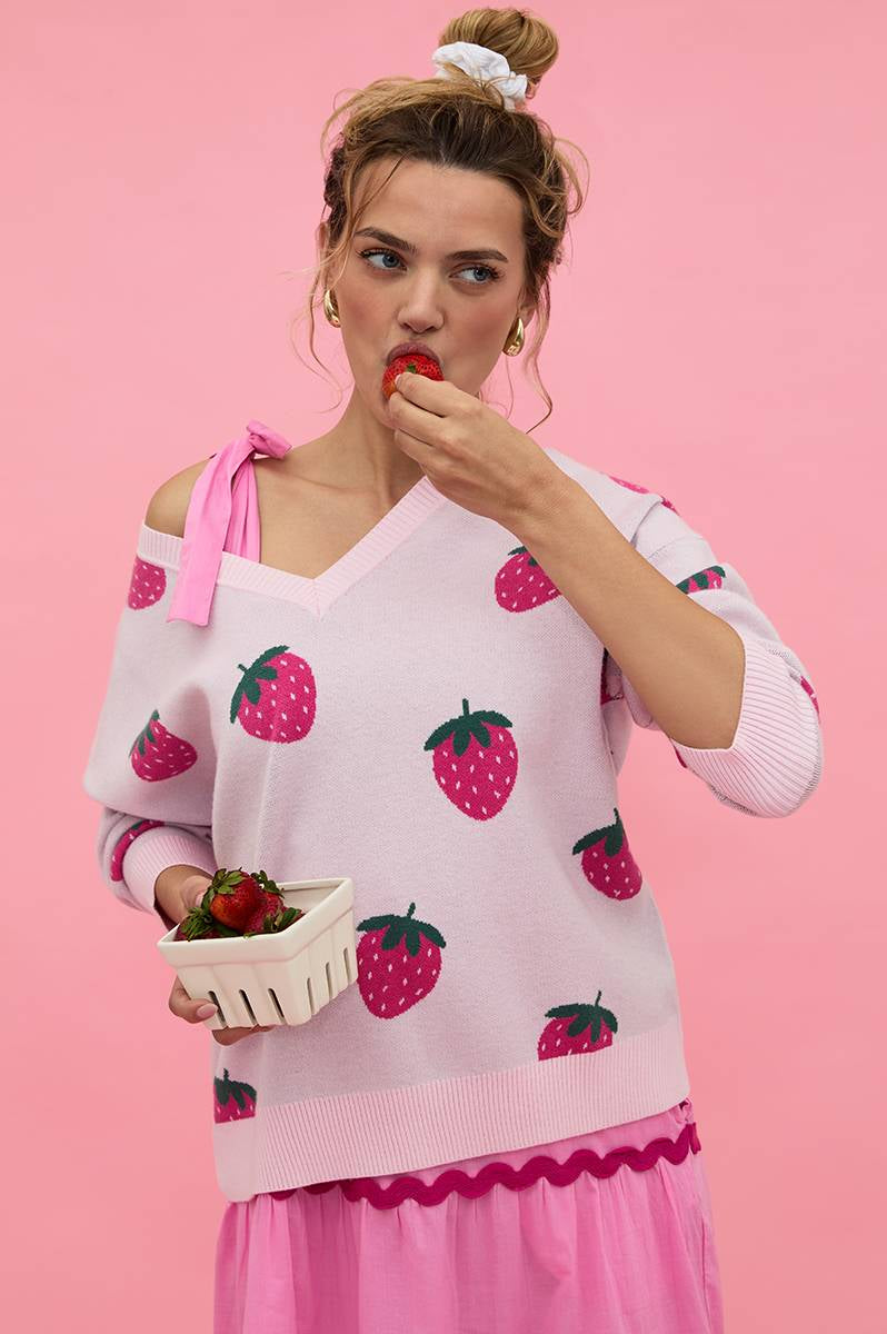 Beach Riot Joey Strawberry Sweatshirt - Spoiled Brat