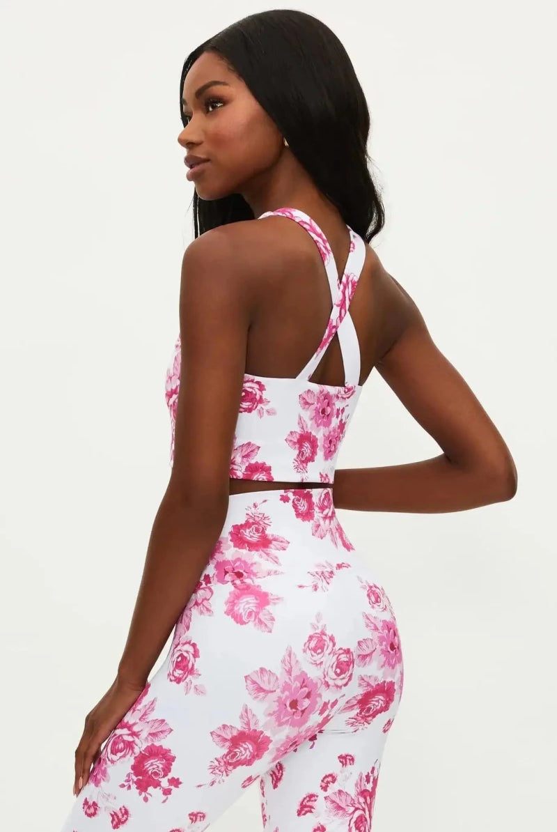 Shop Beach Riot Beach Riot Katya Gym Desert Garden Crop Top as seen on Chloe Sims Crop Top for women – premium loungewear and festival fashion at Spoiled Brat