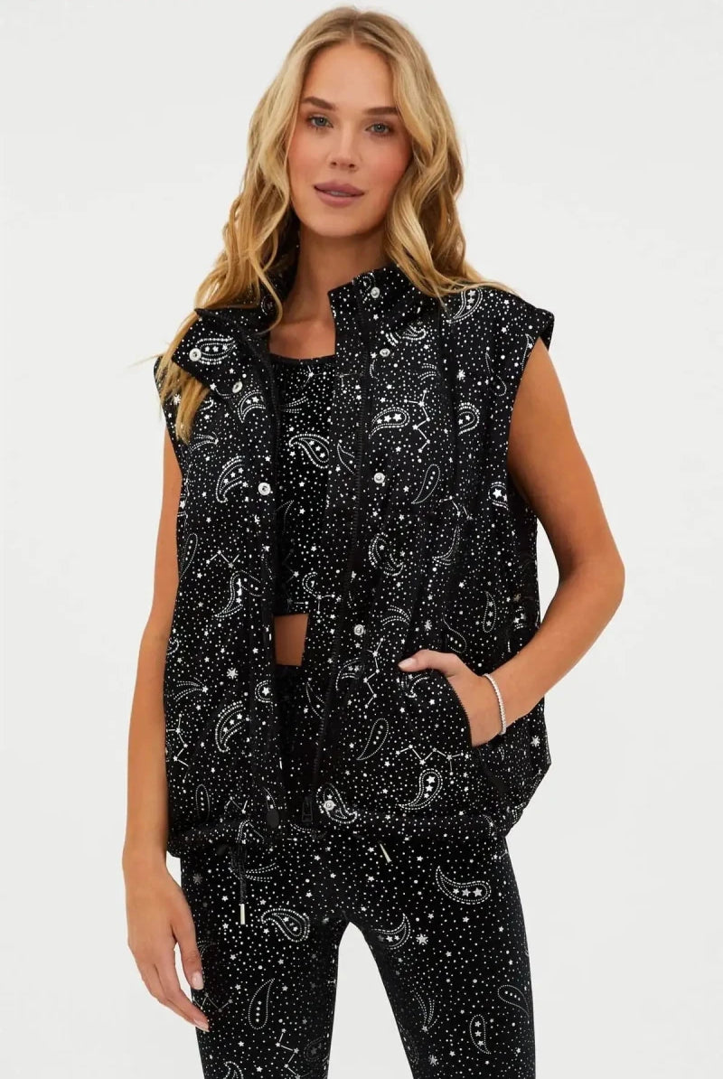 Shop Beach Riot Beach Riot Kris Convertible Shooting Stars Puffer Jacket Jacket for women – premium loungewear and festival fashion at Spoiled Brat