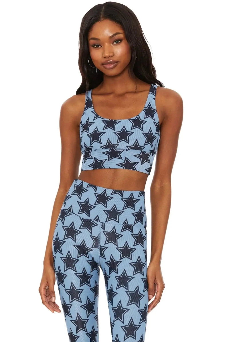 Shop Beach Riot Beach Riot Leah Disco Star Gym Crop Top Crop Top for women – premium loungewear and festival fashion at Spoiled Brat