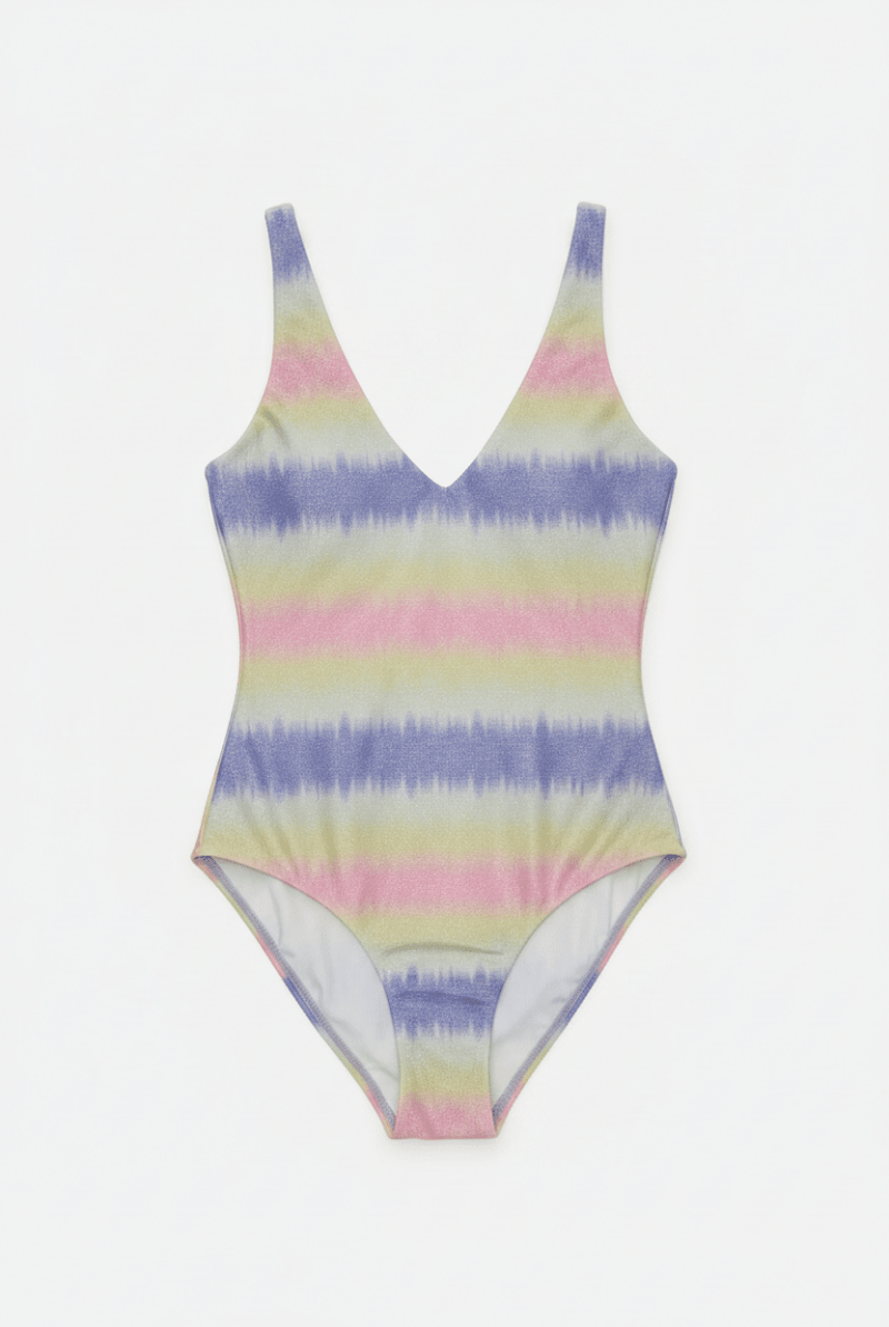 Shop Beach Riot Beach Riot Reese One Piece Cotton Candy Ombre Shine Swimsuit Swimsuit for women – premium loungewear and festival fashion at Spoiled Brat