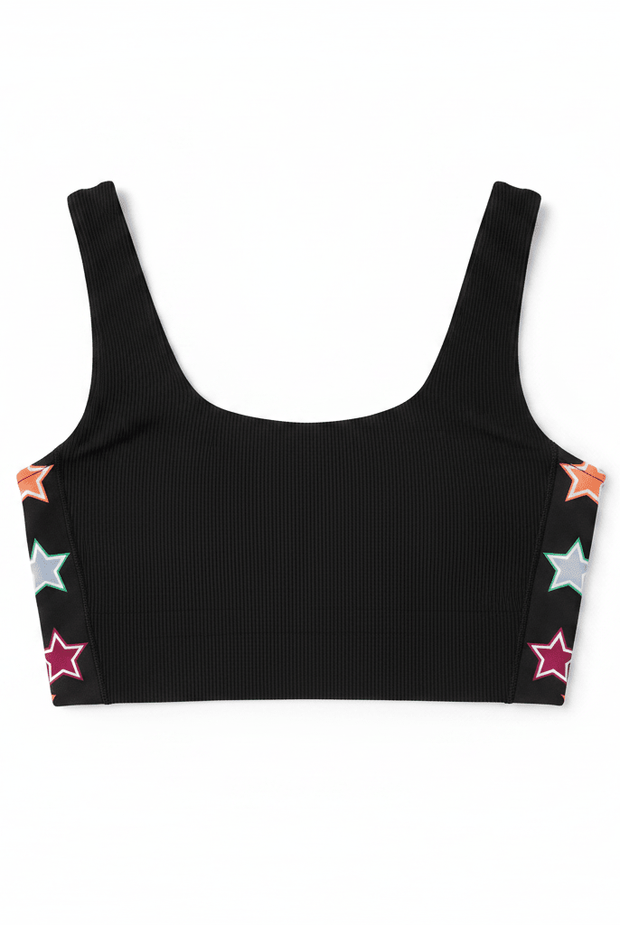 Shop Beach Riot Beach Riot Tessa Fantasy Star Gym Crop Top Crop Top for women – premium loungewear and festival fashion at Spoiled Brat