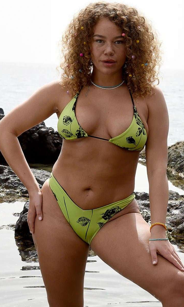 Bitching & Junkfood DUA Bikini Top Neon Rose Bikini Top by Bitching & Junkfood as seen on celebrities