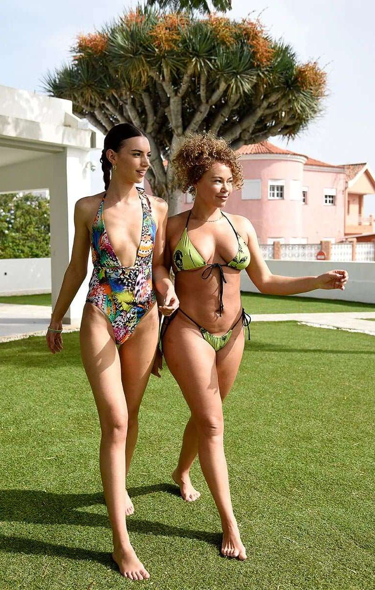 Bitching & Junkfood DUA Bikini Top Neon Rose Bikini Top by Bitching & Junkfood as seen on celebrities