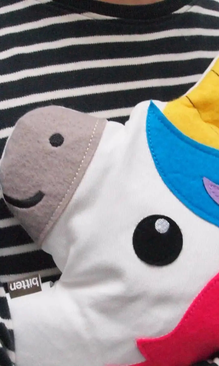 Bitten Design Huggable Unicorn Head Hot Water Bottle by Bitten as seen on celebrities