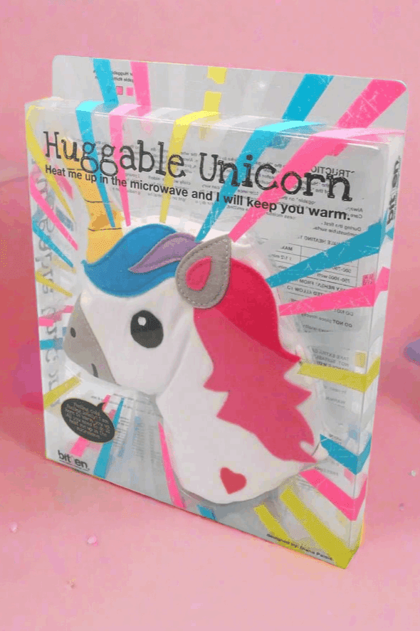 Shop Bitten Bitten Design Huggable Unicorn Head Hot Water Bottle for women – premium loungewear and festival fashion at Spoiled Brat