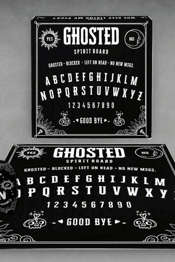Bored Sheep Ghosted Spirit Board by Bored Sheep – Game – Black | Spoiled Brat UK