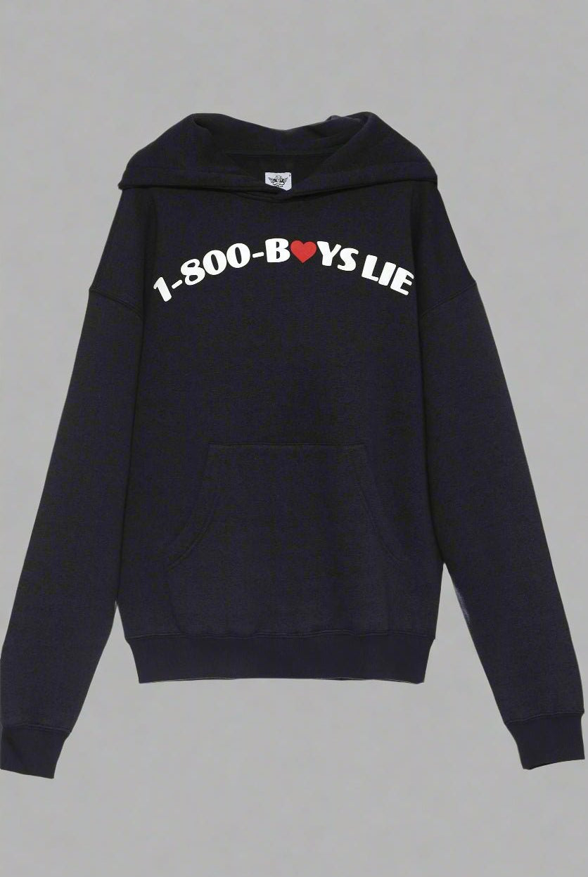 Shop Boys Lie Boys Lie 1 - 800 Heart Racer Hoodie Sweater for women – premium loungewear and festival fashion at Spoiled Brat