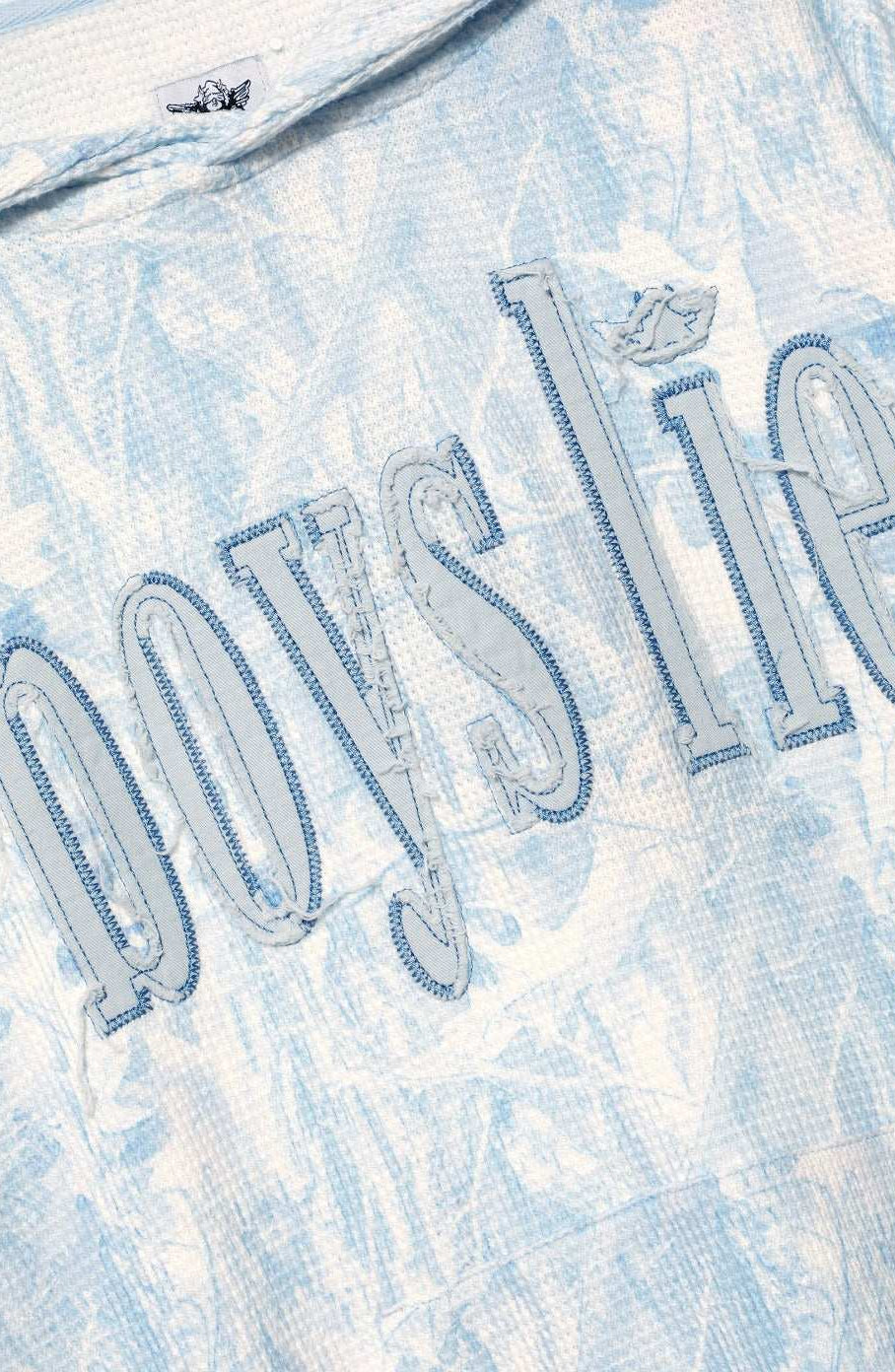 Boys Lie Blue Manhunt Racer Hoodie by Boys Lie – Hooded Sweatshirt – Blue | Spoiled Brat UK