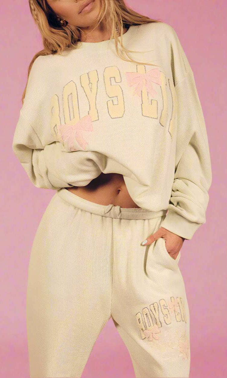 Shop Boys Lie Boys Lie Bows Kara Crewneck Sweater Sweater for women – premium loungewear and festival fashion at Spoiled Brat