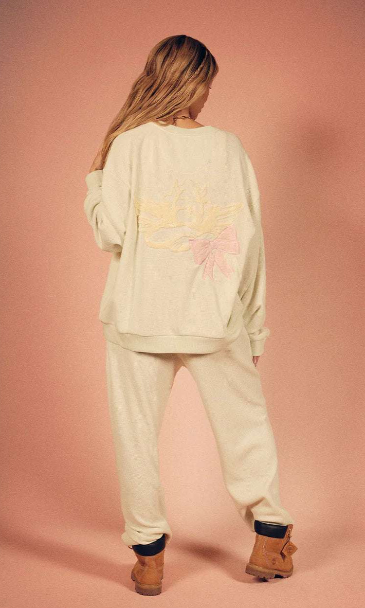 Shop Boys Lie Boys Lie Bows Kara Crewneck Sweater Sweater for women – premium loungewear and festival fashion at Spoiled Brat