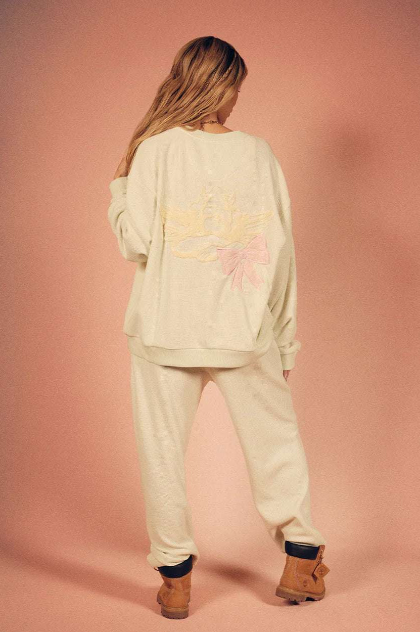 Shop Boys Lie Boys Lie Bows Kara Crewneck Sweater Sweater for women – premium loungewear and festival fashion at Spoiled Brat