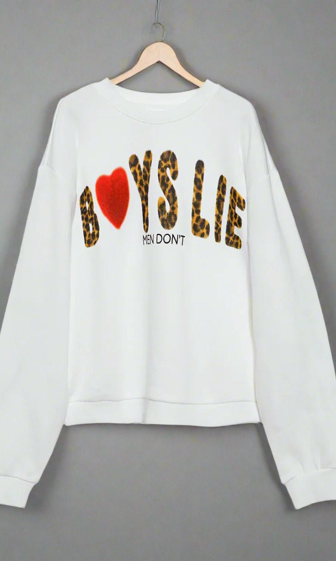 Shop Boys Lie Boys Lie Caitlyn Coded Kara Crewneck Sweater Sweater for women – premium loungewear and festival fashion at Spoiled Brat