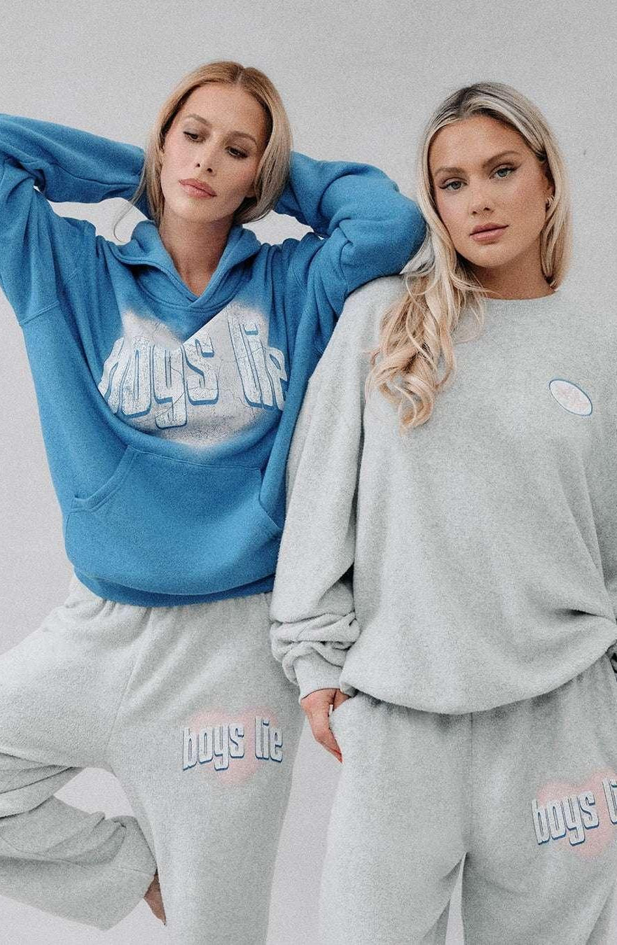 Boys Lie Charmer Racer Hoodie as seen on Chloe Sims by Boys Lie – Hooded Sweatshirt – Blue | Spoiled Brat UK