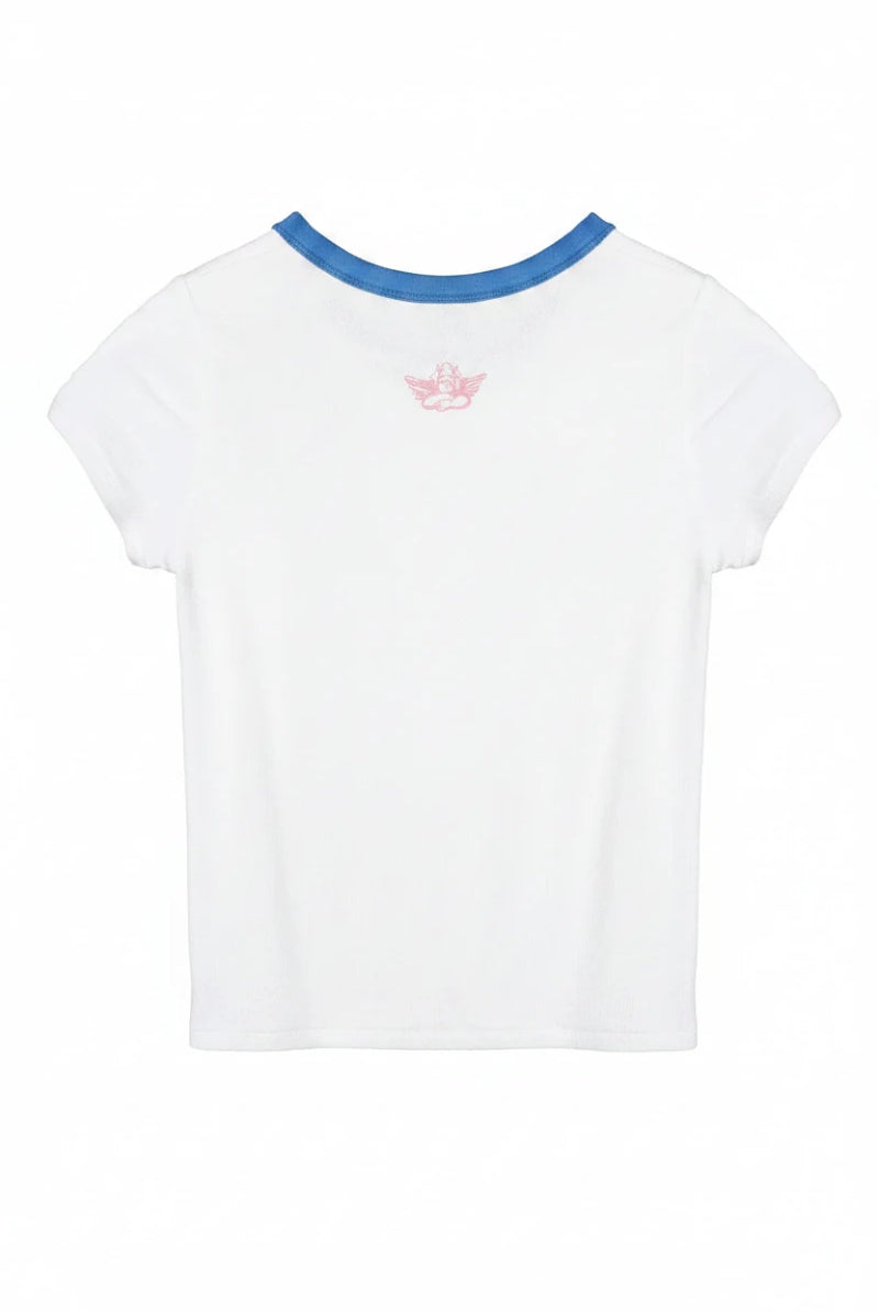 Shop Boys Lie Boys Lie Girls Rule Boys Drool Baby Tee T-Shirt for women – premium loungewear and festival fashion at Spoiled Brat