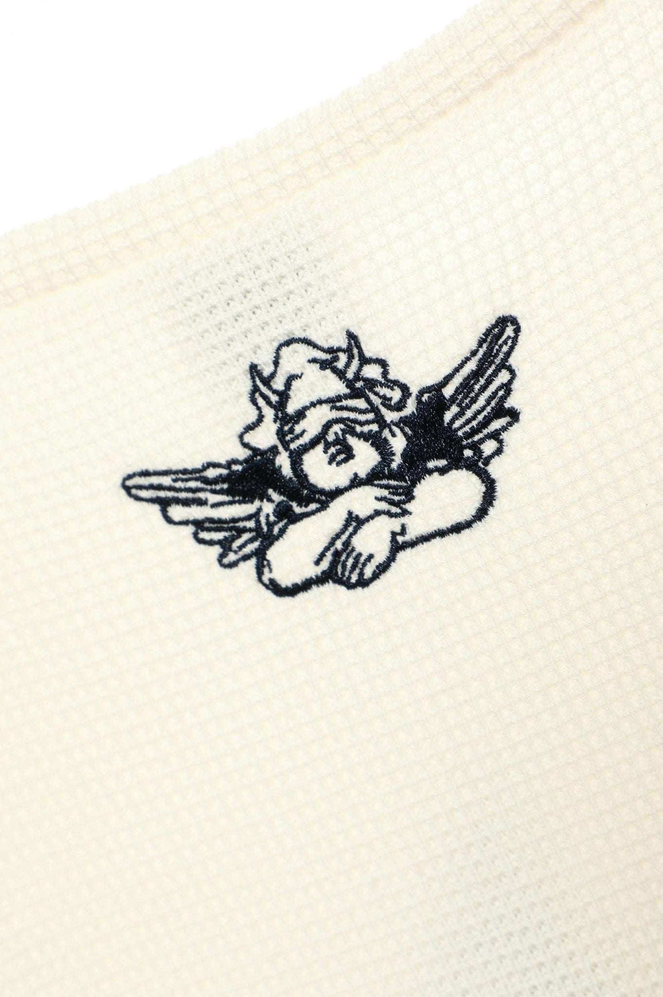 Shop Boys Lie Boys Lie Heavenly Room Service PJ BF Thermal Long Sleeve Tee as seen on Megan Fox Hooded Sweatshirt for women – premium loungewear and festival fashion at Spoiled Brat