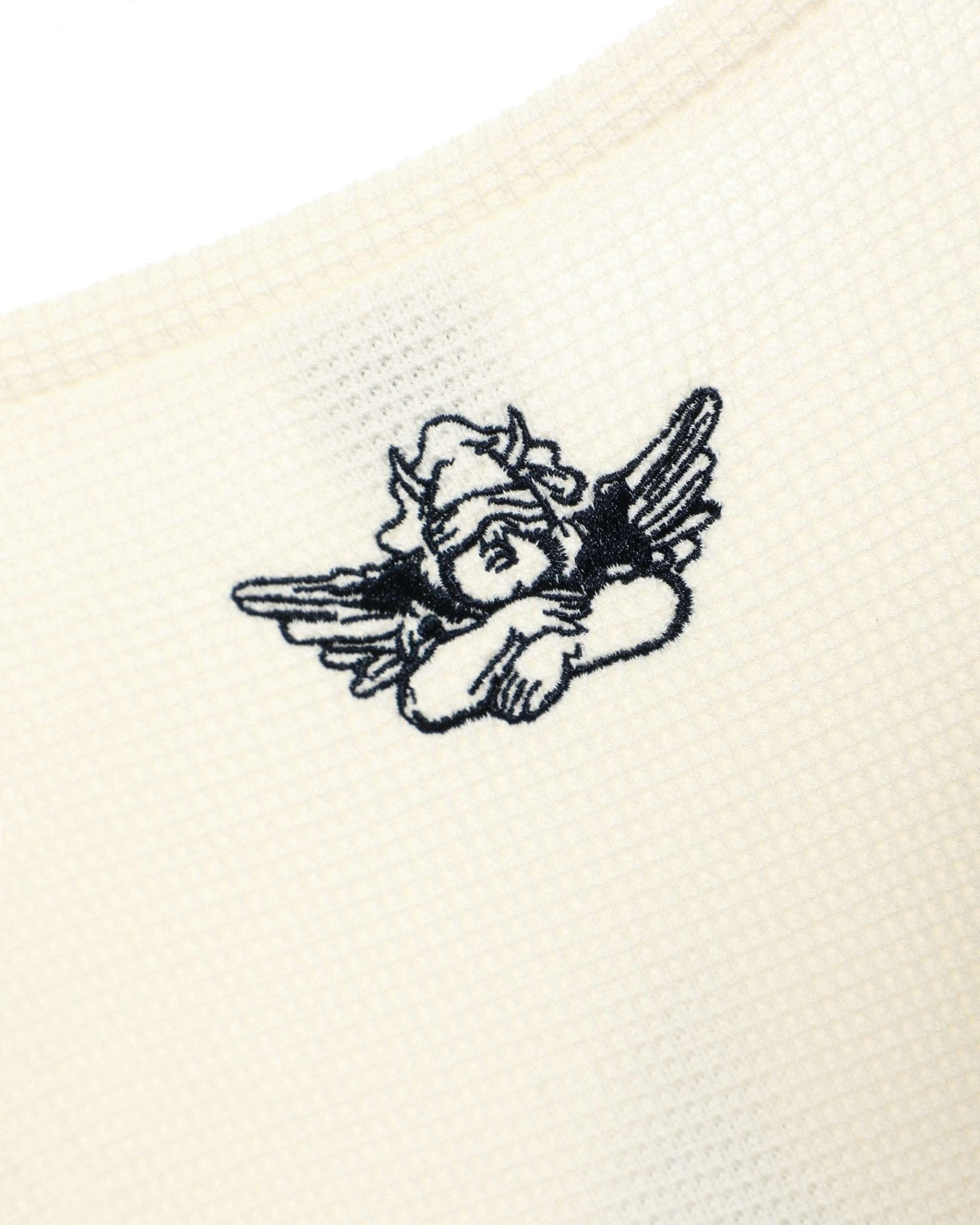 Boys Lie Heavenly Room Service PJ BF Thermal Long Sleeve Tee by Boys Lie – Hooded Sweatshirt – White | Spoiled Brat UK