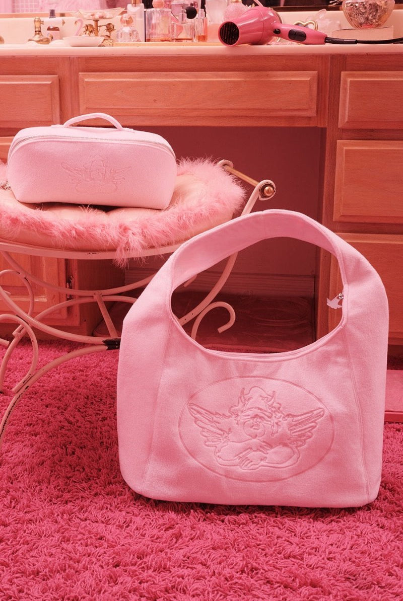 Shop Boys Lie Boys Lie Pink Cant Get Enough Tote Bag Handbag for women – premium loungewear and festival fashion at Spoiled Brat