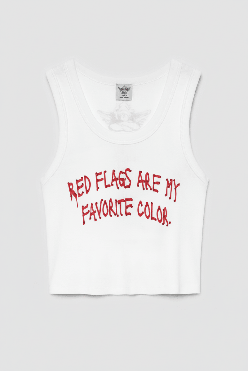Shop Boys Lie Boys Lie Red Flags Randy Tank Top Tank Top for women – premium loungewear and festival fashion at Spoiled Brat