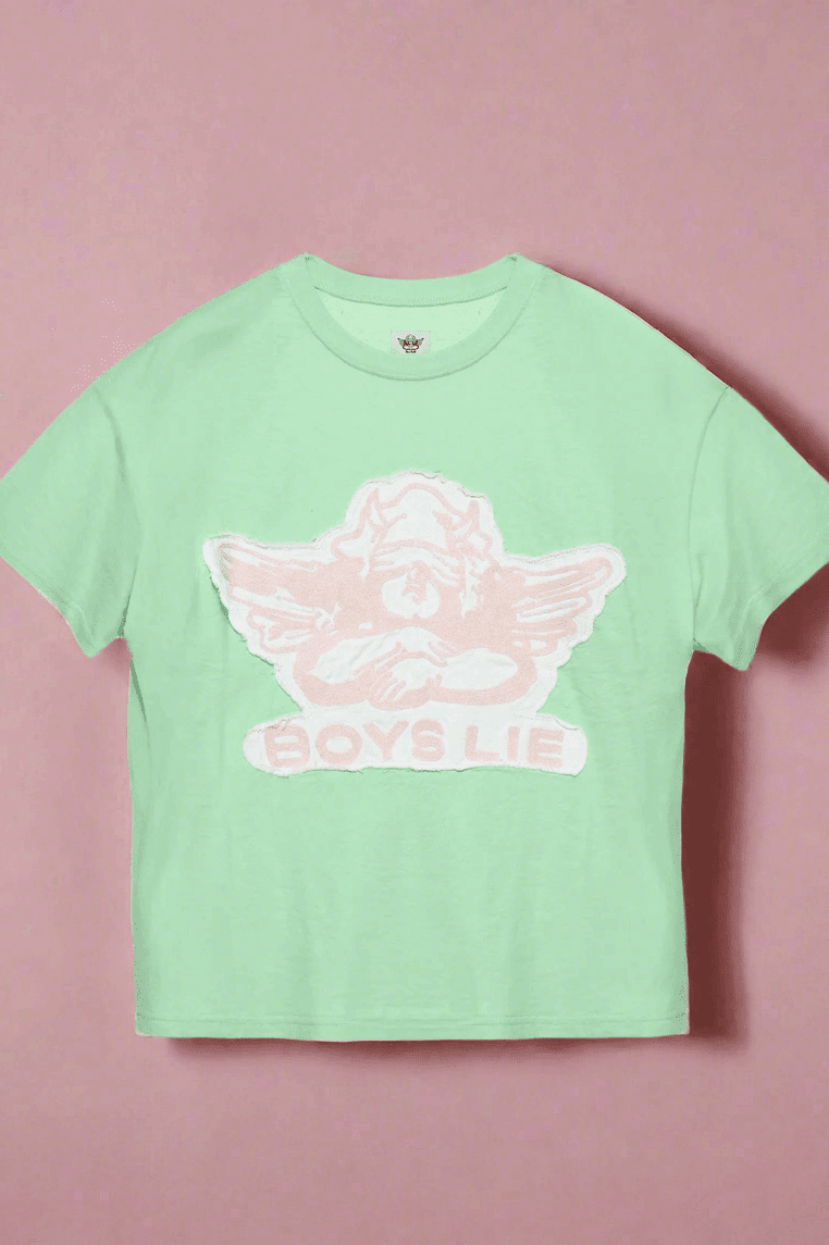 Shop Boys Lie Boys Lie Stitch Me Up Boyfriend Tee Boyfriend T-Shirt for women – premium loungewear and festival fashion at Spoiled Brat