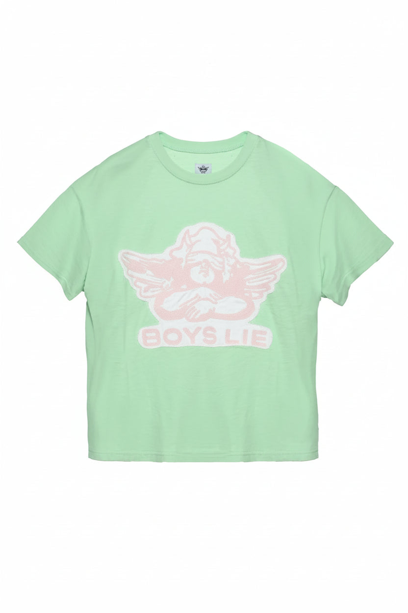 Shop Boys Lie Boys Lie Stitch Me Up Boyfriend Tee Boyfriend T-Shirt for women – premium loungewear and festival fashion at Spoiled Brat