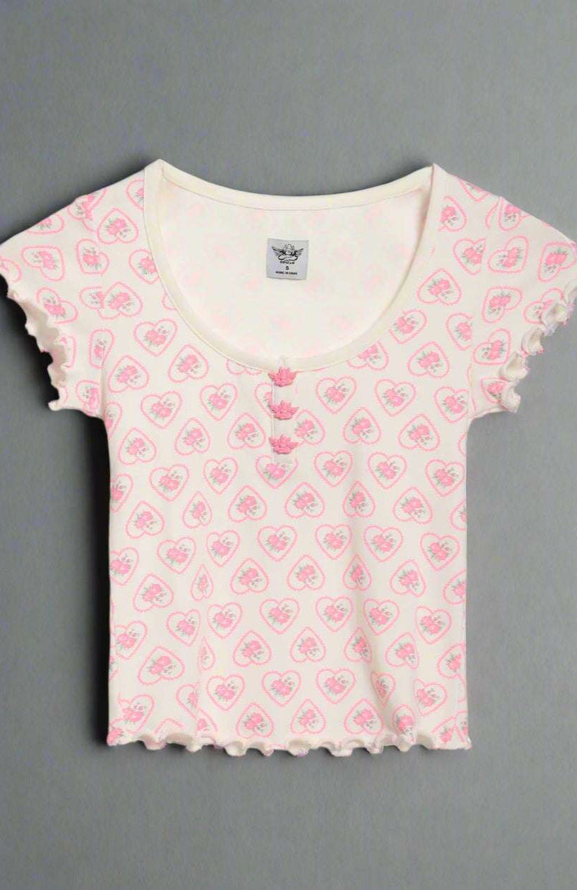 Shop Boys Lie Boys Lie Sweet Sadie Pajama Top Pyjamas for women – premium loungewear and festival fashion at Spoiled Brat