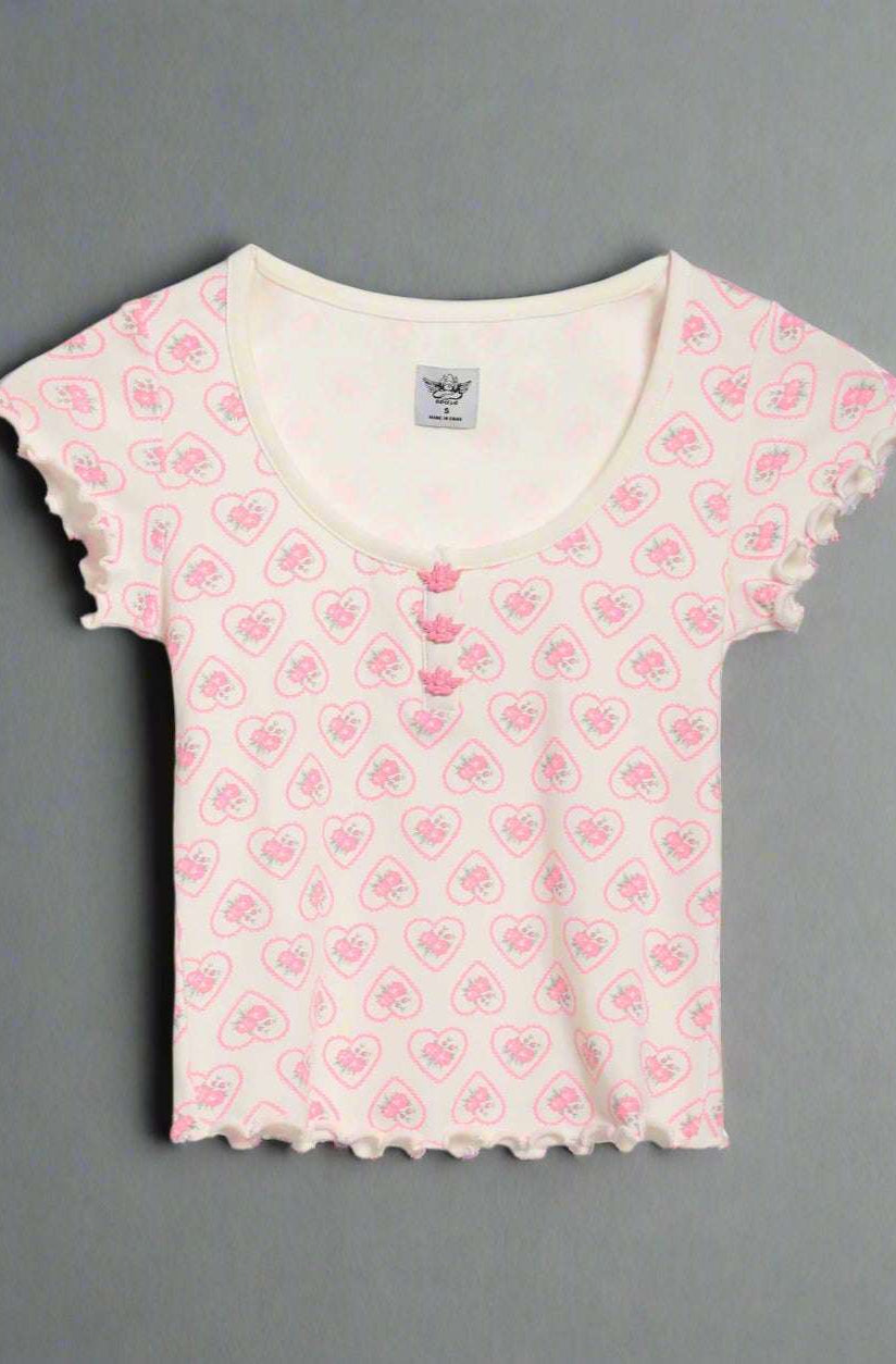 Shop Boys Lie Boys Lie Sweet Sadie Pajama Top Pyjamas for women – premium loungewear and festival fashion at Spoiled Brat