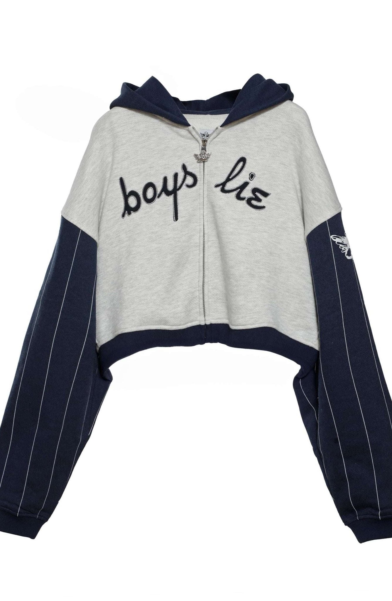 Boys Lie The Big Leaguer Alex Zip up Hoodie by Boys Lie – Zip Up Hoodie – Navy | Spoiled Brat UK