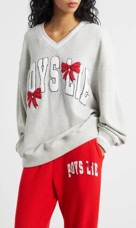 Boys Lie Wrap Me In a Bow Harley Sweater by Boys Lie – Sweater – Grey | Spoiled Brat UK