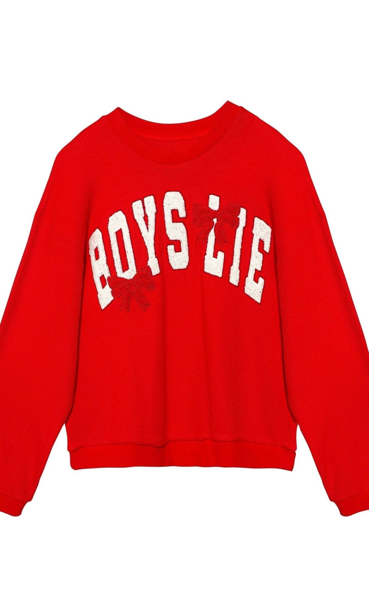 Boys Lie Wrap Me In a Bow Kara Sweater by Boys Lie – Sweater – Red | Spoiled Brat UK