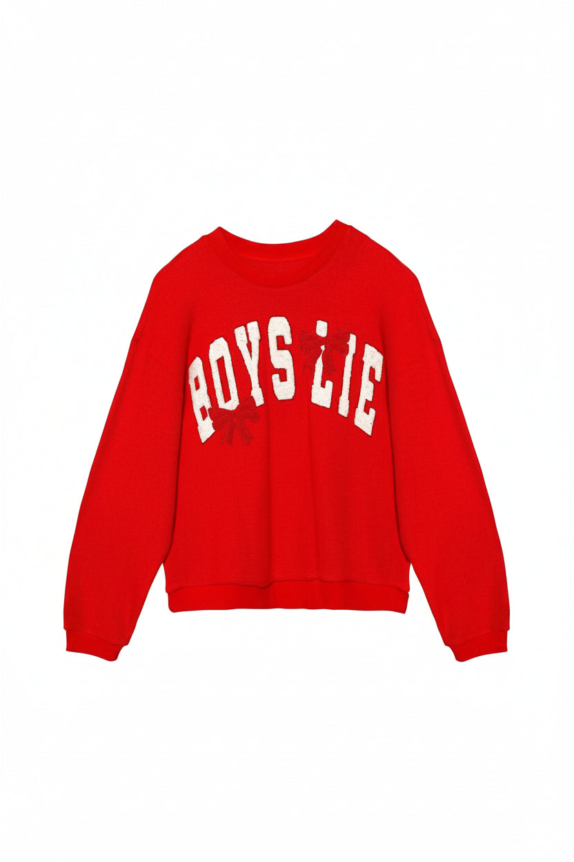 Shop Boys Lie Boys Lie Wrap Me In a Bow Kara Sweater Sweater for women – premium loungewear and festival fashion at Spoiled Brat