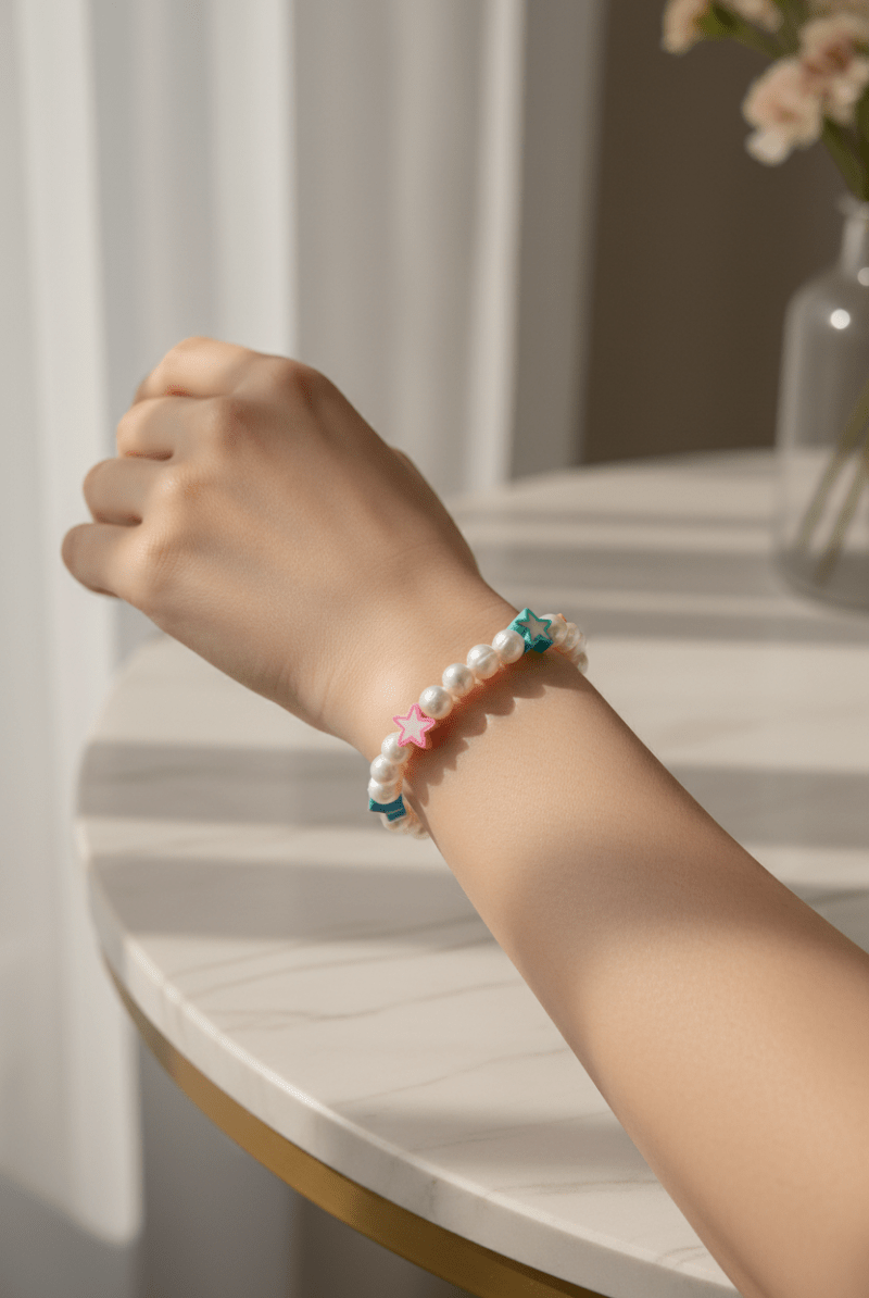 Shop Bracha Bracha All Fun Star Pearl Bracelet Bracelet for women – premium loungewear and festival fashion at Spoiled Brat