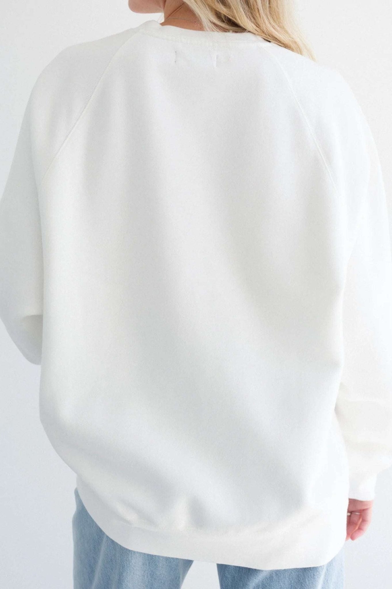 Brunette The Label "Blonde" Varsity Hair Colour Not Your Boyfriend's Crew Sweater - Spoiled Brat