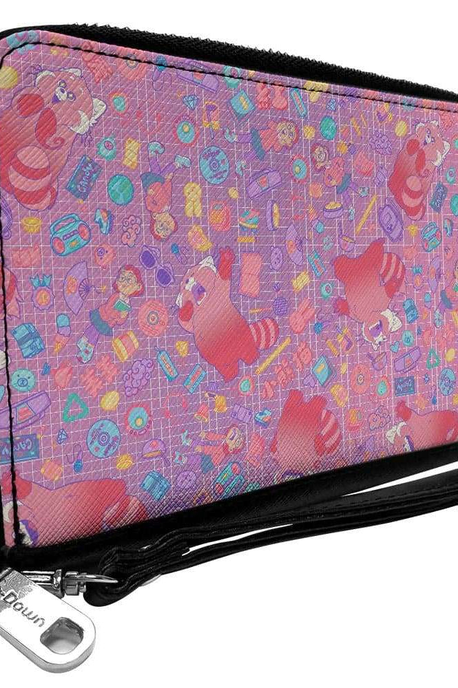 Buckle Down Disney Red Panda PU Zip Around Wallet Rectangle Wallet by Buckle Down Products as seen on celebrities