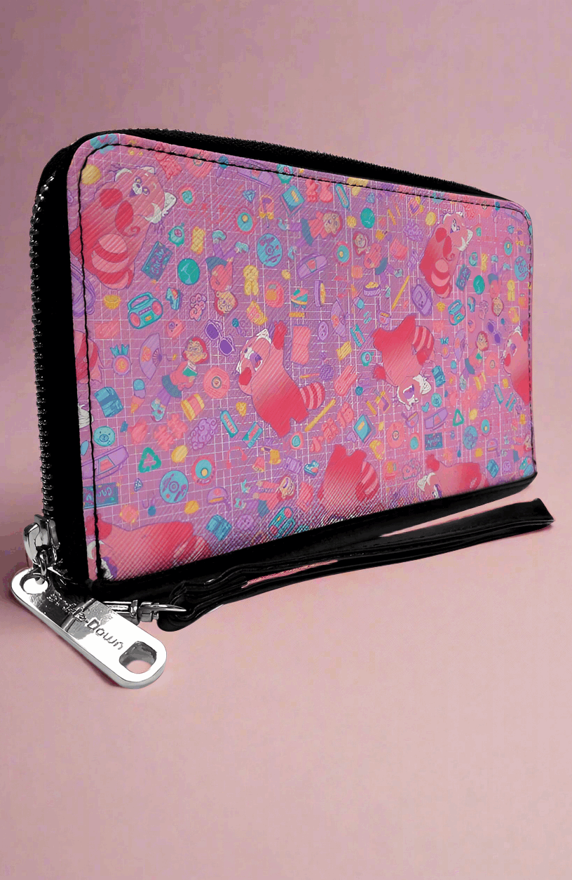 Shop Buckle Down Products Buckle Down Disney Red Panda PU Zip Around Wallet Rectangle Wallet for women – premium loungewear and festival fashion at Spoiled Brat