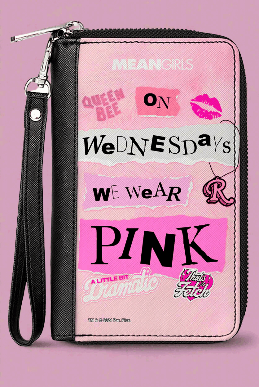Shop Buckle Down Products Buckle Down Mean Girls Plastics Purse Wallet for women – premium loungewear and festival fashion at Spoiled Brat