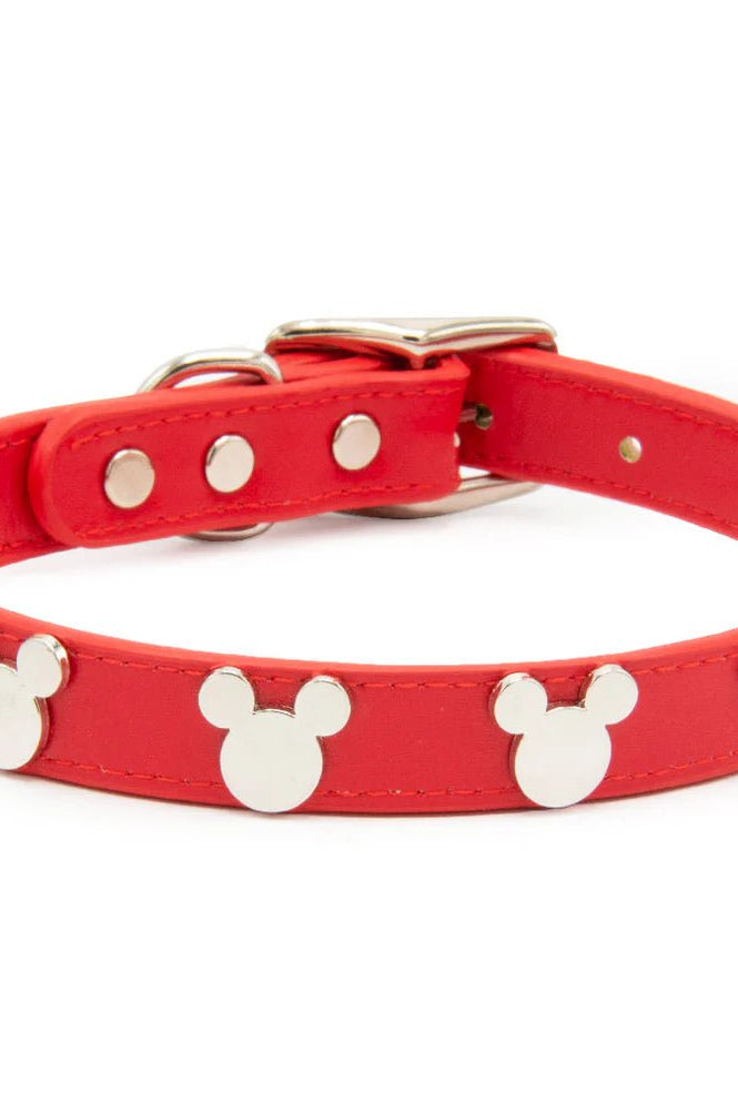 Shop Buckle Down Products Buckle Down Products Disney Mickey Mouse Vegan Leather Dog Collar Dog Collar for women – premium loungewear and festival fashion at Spoiled Brat