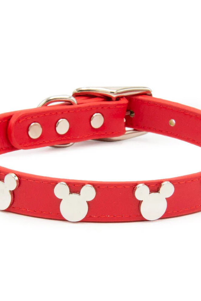 Buckle Down Products Disney Mickey Mouse Vegan Leather Dog Collar by Buckle Down Products – Dog Collar – XS (6-9" Neck) | Spoiled Brat UK