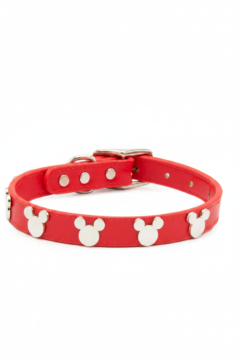 Shop Buckle Down Products Buckle Down Products Disney Mickey Mouse Vegan Leather Dog Collar Dog Collar for women – premium loungewear and festival fashion at Spoiled Brat