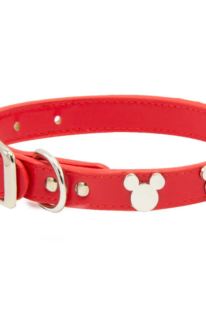 Buckle Down Products Disney Mickey Mouse Vegan Leather Dog Collar by Buckle Down Products – Dog Collar – XS (6-9" Neck) | Spoiled Brat UK