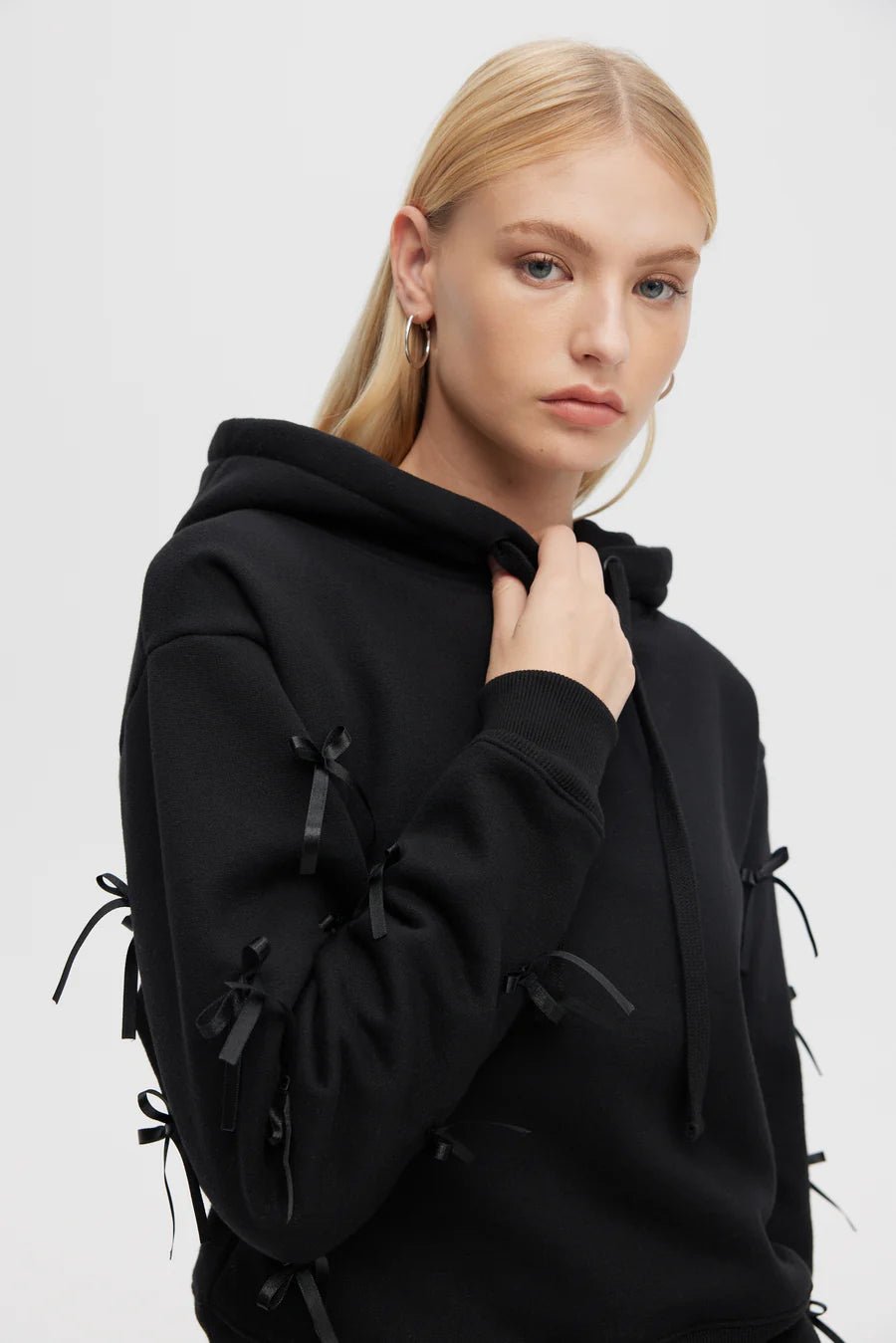 CHRLDR Molly Bows Hoodie by CHRLDR – Hoodie – Black | Spoiled Brat UK