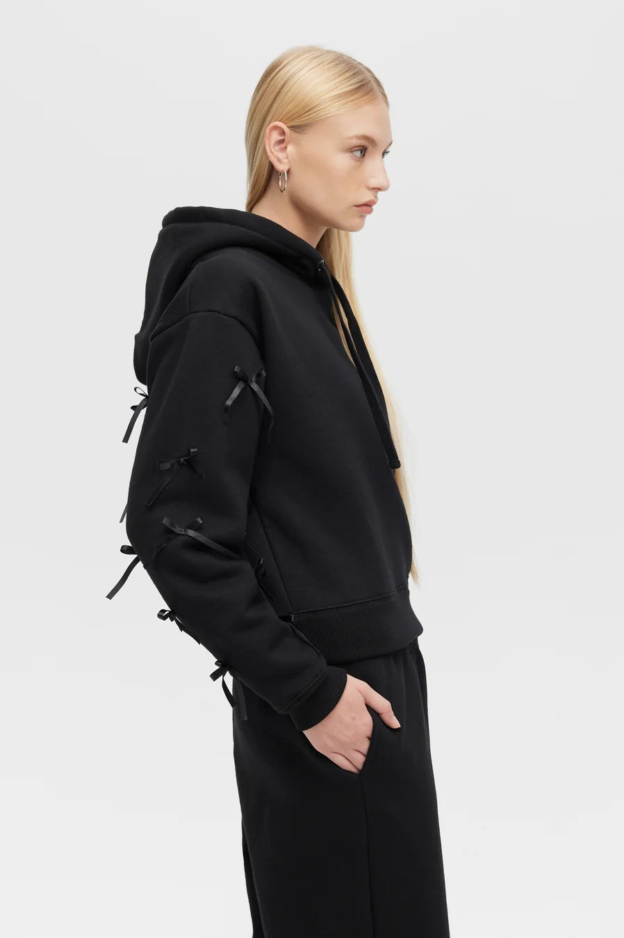 Shop CHRLDR CHRLDR Molly Bows Hoodie Hoodie for women – premium loungewear and festival fashion at Spoiled Brat