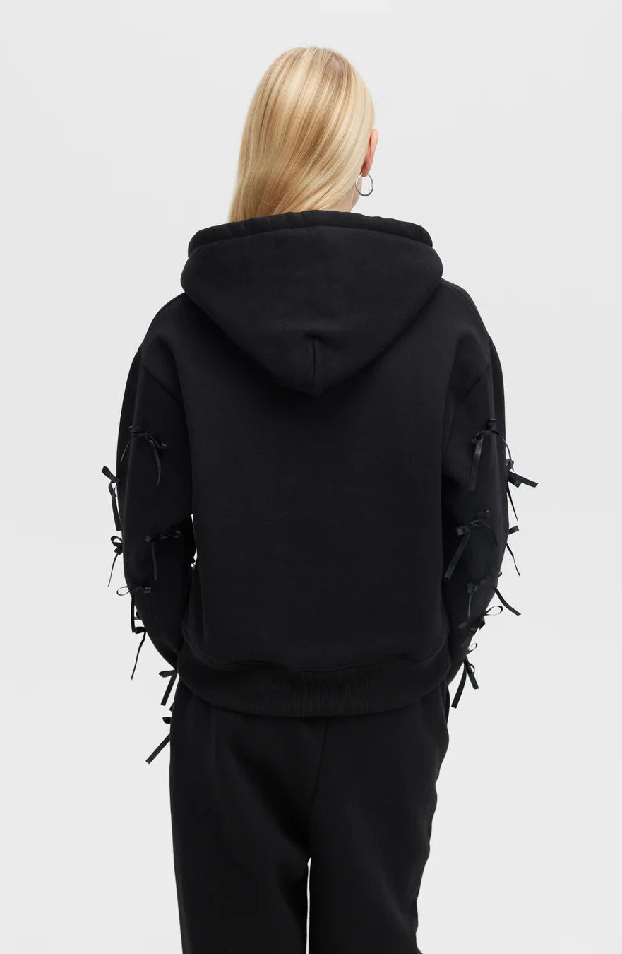 CHRLDR Molly Bows Hoodie by CHRLDR – Hoodie – Black | Spoiled Brat UK