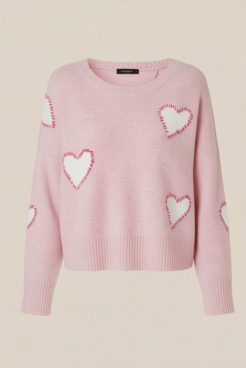 Shop CHRLDR CHRLDR Sweetheart V Neck Perfect Sweater Jumper for women – premium loungewear and festival fashion at Spoiled Brat