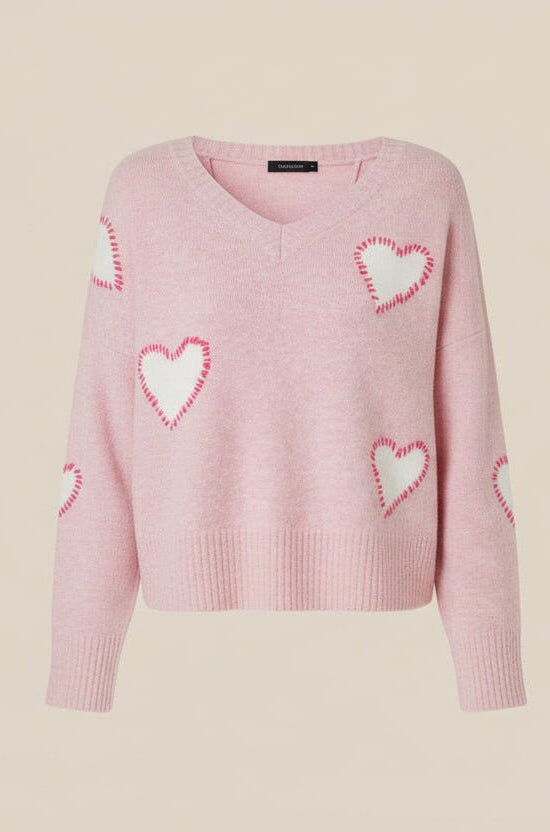 Shop CHRLDR CHRLDR Sweetheart V Neck Perfect Sweater Jumper for women – premium loungewear and festival fashion at Spoiled Brat