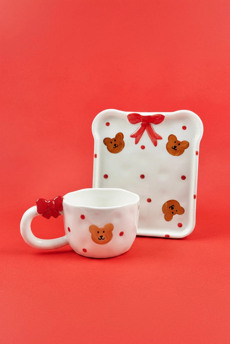 Shop Coconut Lane Coconut Lane Berry Cute Mug & Toast Plate Set Mug for women – premium loungewear and festival fashion at Spoiled Brat