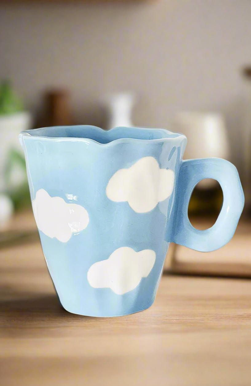 Shop Coconut Lane Coconut Lane Clouds Coffee Mug Mug for women – premium loungewear and festival fashion at Spoiled Brat