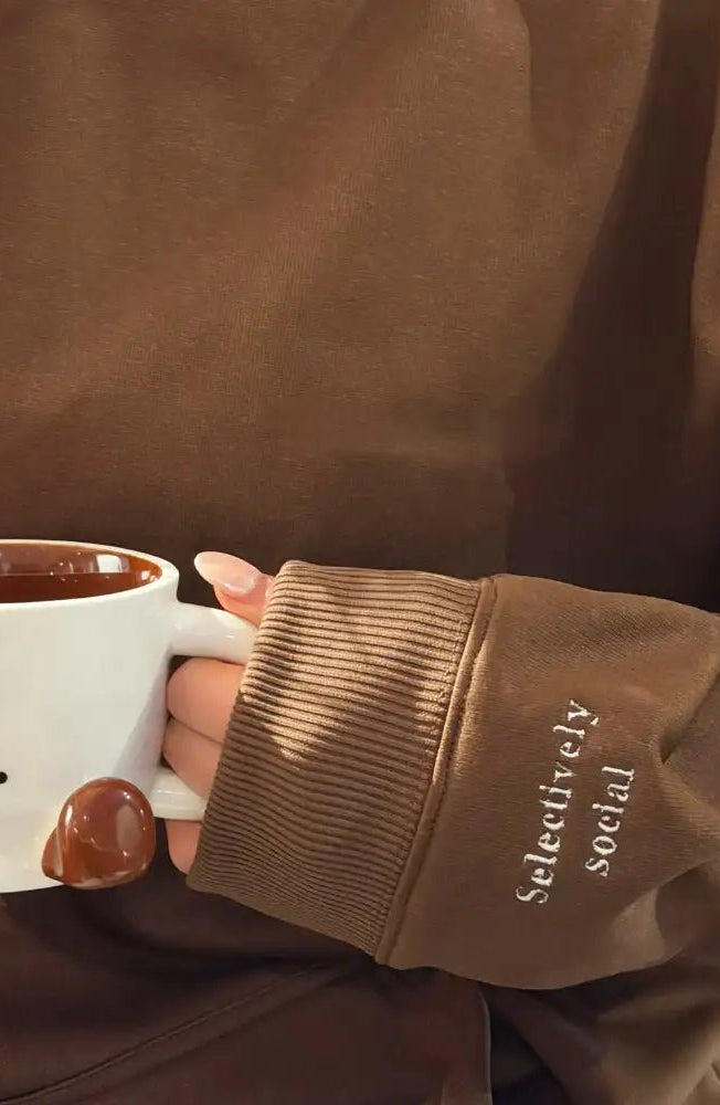 Coconut Lane Feelings "Selectively Social" Hoodie by Coconut Lane – Hoodie – S | Spoiled Brat UK