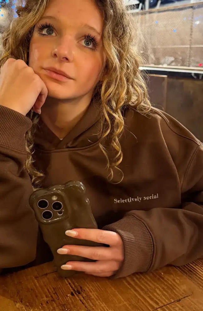 Coconut Lane Feelings "Selectively Social" Hoodie by Coconut Lane – Hoodie – S | Spoiled Brat UK